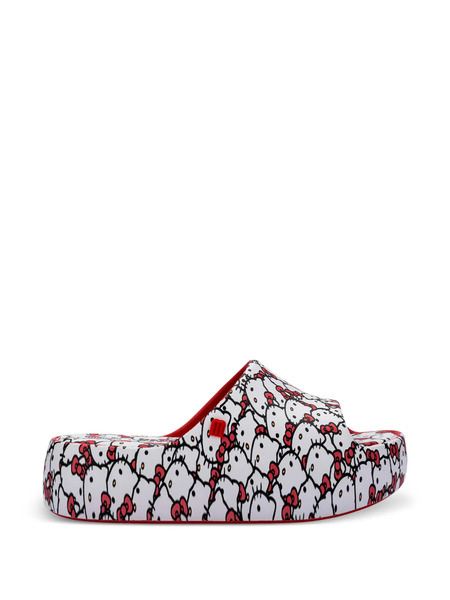  Melissa X Hello Kitty And Friends Free Platform Slides - White 