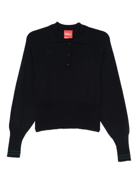  Merci Button Polo Shirt - Blue 