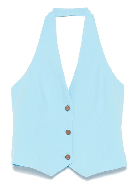  Merci Slub-textured Top - Blue 
