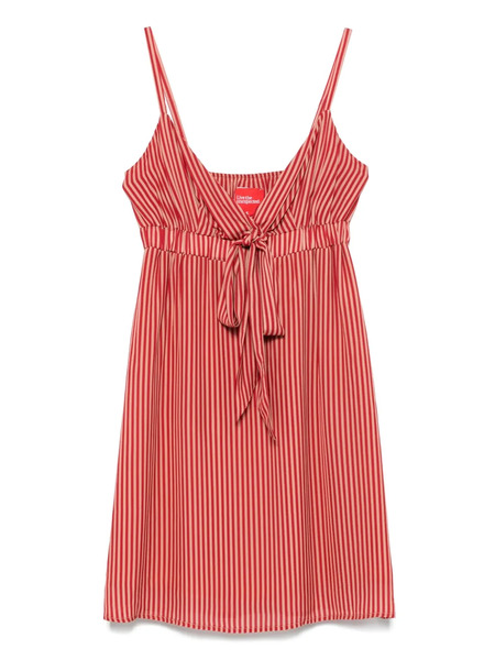  Merci Striped Mini Dress - Red 