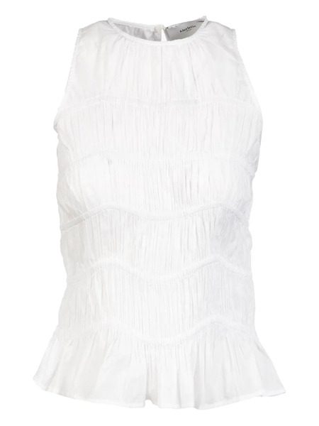  Merlette Josette Ruffled Tank Top - White 