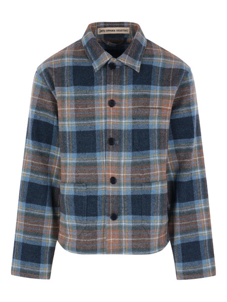  Meta Campania Collective Check Wool Jacket - Blue 