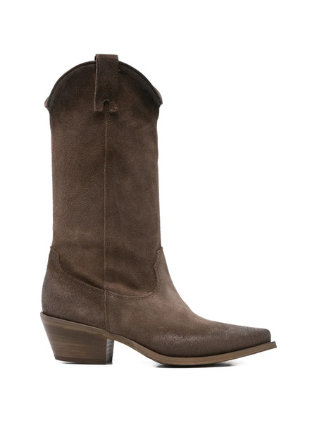  Metisse Pointed-toe Boots - Brown 