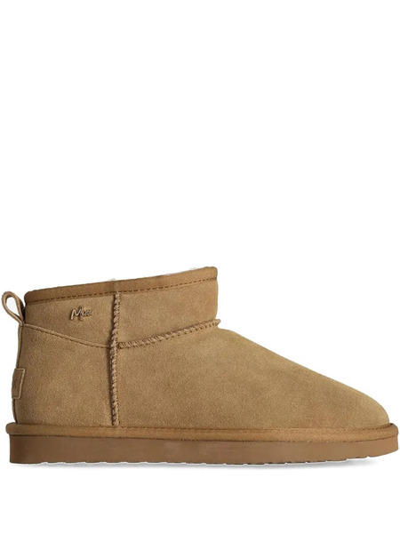  Mexx Logo-plaque Pull-tab Boots - Brown 