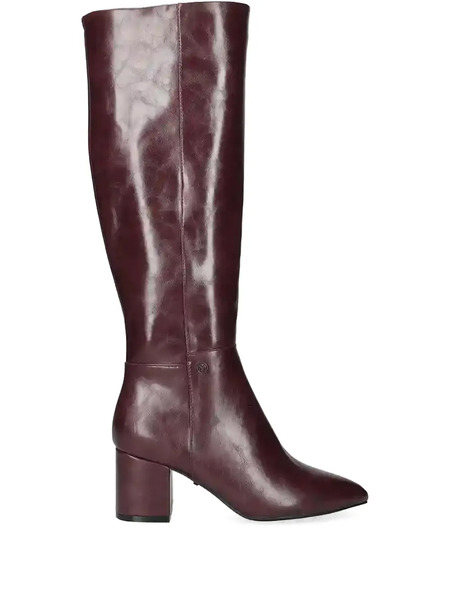  Mexx Pointed Block Heel Boots - Brown 