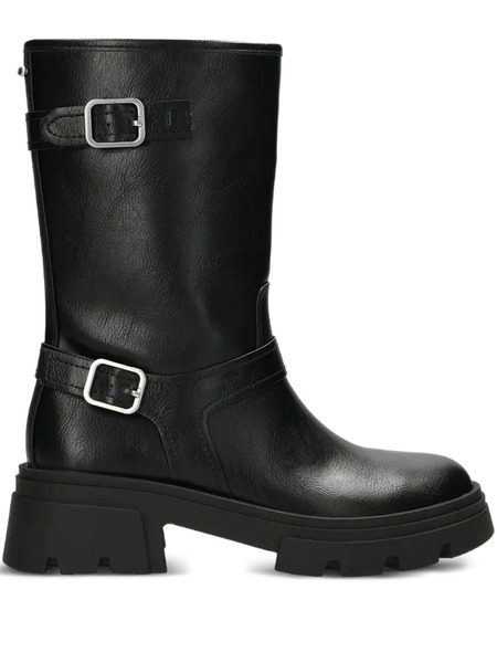  Mexx Sumatra River Buckle Platform Boots - Black 