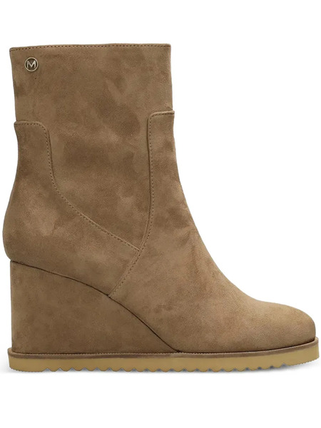  Mexx Wedge Zip Boots - Brown 