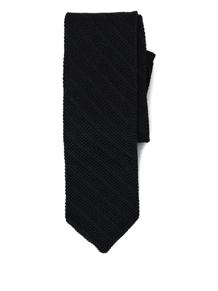  Mfpen Knitted Silk Tie - Black 