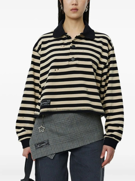  Mfpen Stripped Polo Top - Neutrals 