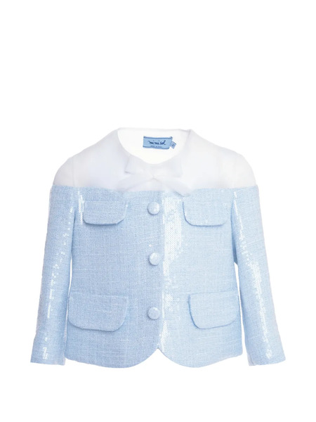  Mi Mi Sol Bow Sequin Jacket - Blue 
