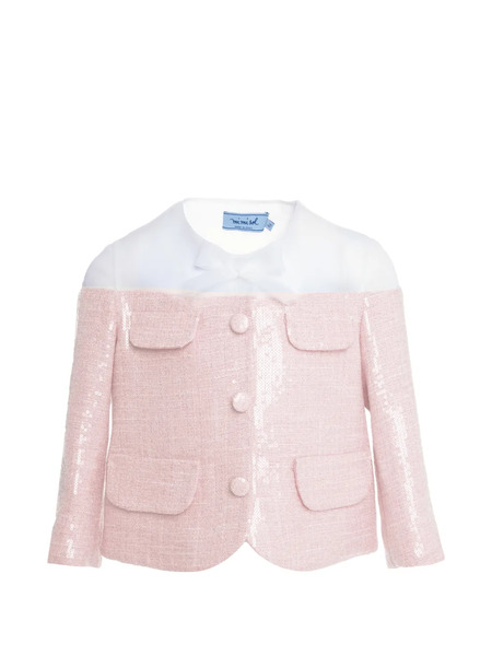  Mi Mi Sol Sequin Bow Jacket - Pink 