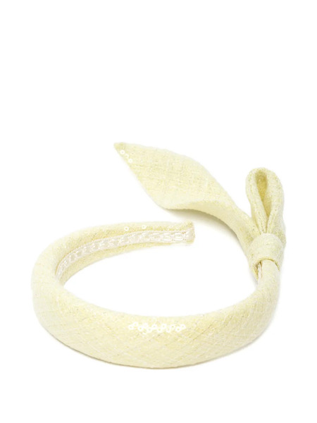  Mi Mi Sol Sequin Embellished Headband - Yellow 