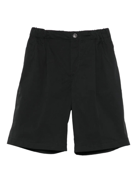  Michael Coal Pleated Elastic-waist Shorts - Black 