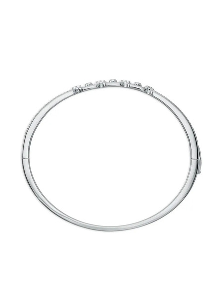  Michael Kors Astor Link Small Textured-detail Pave Bracelet - Silver 