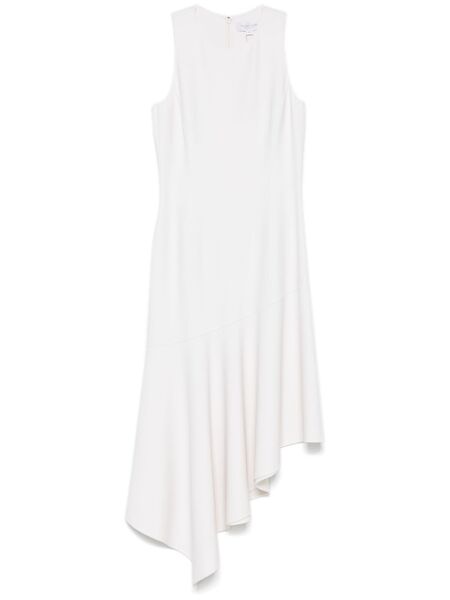  Michael Kors Collection Asymmetric Midi Dress - Neutrals 