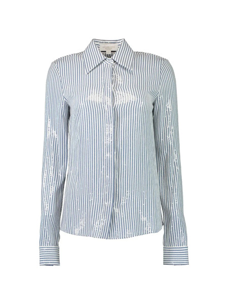  Michael Kors Collection Striped Shirt - Blue 