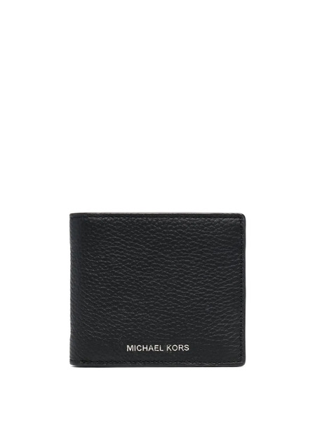  Michael Kors Grained-leather Bi-fold Wallet - Black 