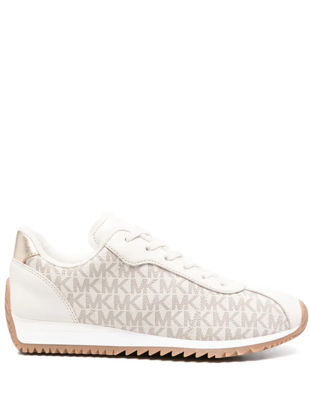 Michael Kors Monogram Lace-up Sneakers - Neutrals 
