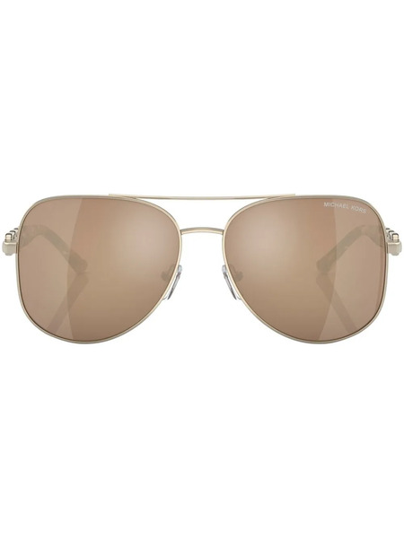  Michael Kors Pilot-frame Mirrored Sunglasses - Gold 