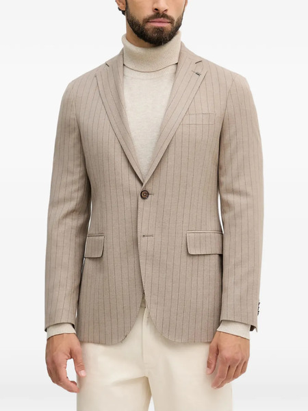  Michael Kors Pinstripe Single-breasted Blazer - Neutrals 