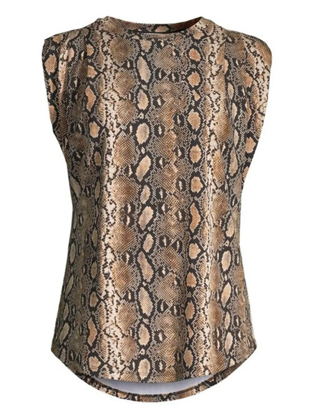  Michael Kors Python-print T-shirt - Brown 
