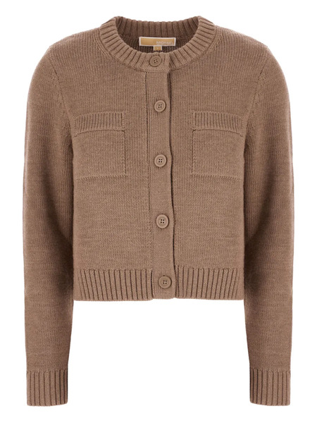  Michael Kors Wool Cardigan - Brown 
