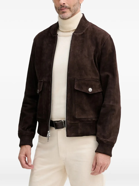  Michael Kors Zip Leather Jacket - Brown 