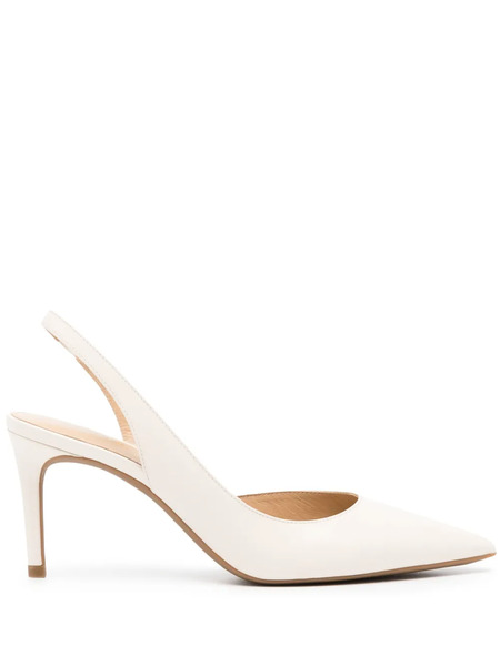  Michael Michael Kors Chelsea Slingback Leather Pumps - White 