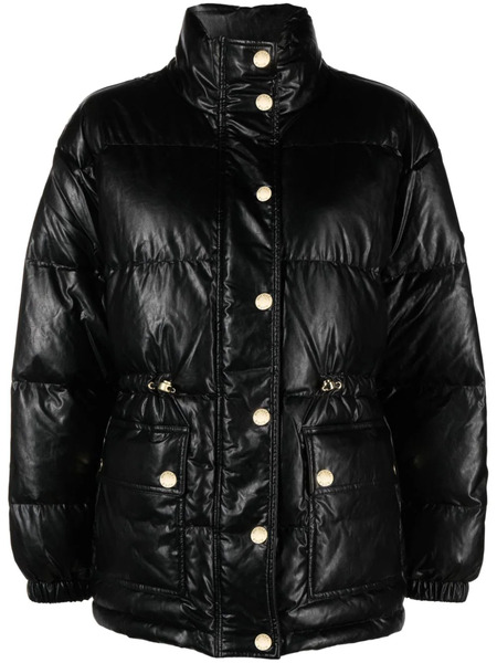  Michael Michael Kors Faux-leather Puffer Jacket - Black 