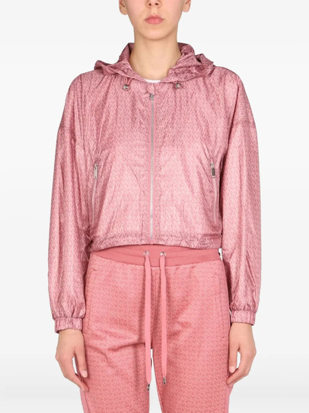  Michael Michael Kors Hooded Patterned Jacket - Pink 