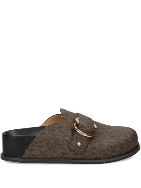  Michael Michael Kors Jaden Monogram Mules - Brown 