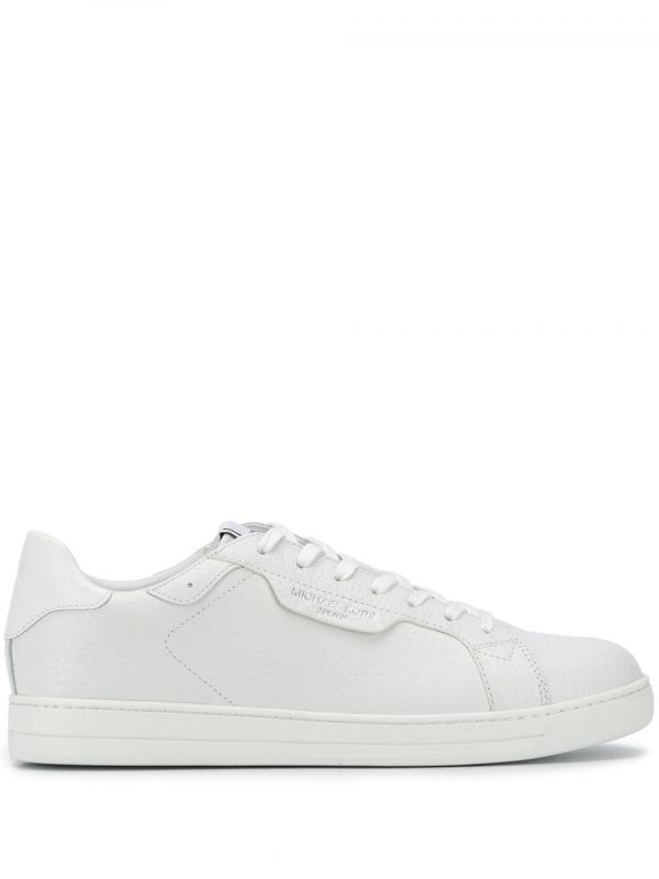  Michael Michael Kors Keating Pebbled-effect Sneakers - White 