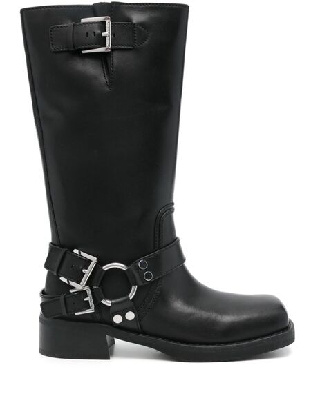  Michael Michael Kors Leather Boots - Black 