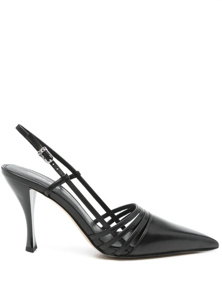  Michael Michael Kors 100mm Leather Pumps - Black 