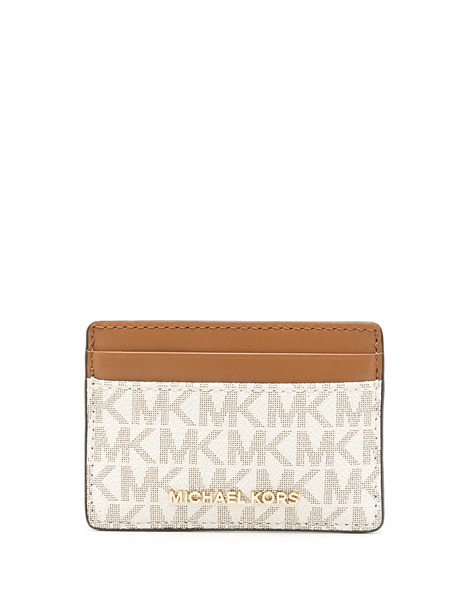  Michael Michael Kors Monogram-print Faux-leather Wallet - Brown 