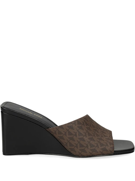  Michael Michael Kors Monogram-print Sandals - Brown 