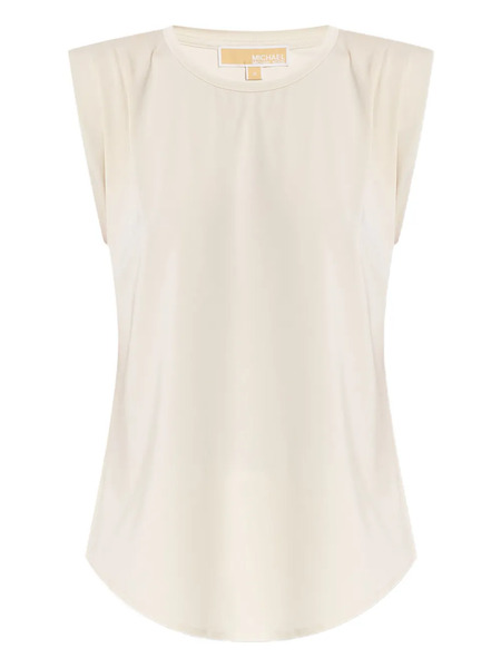 Michael Michael Kors Padded-shoulder Top - Neutrals 