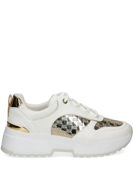  Michael Michael Kors Rumi Monogram-pattern Sneakers - Neutrals 