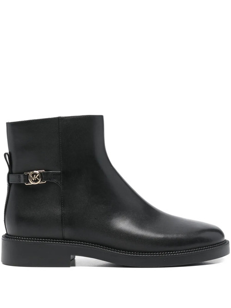  Michael Michael Kors Side-zip Leather Ankle Boots - Black 