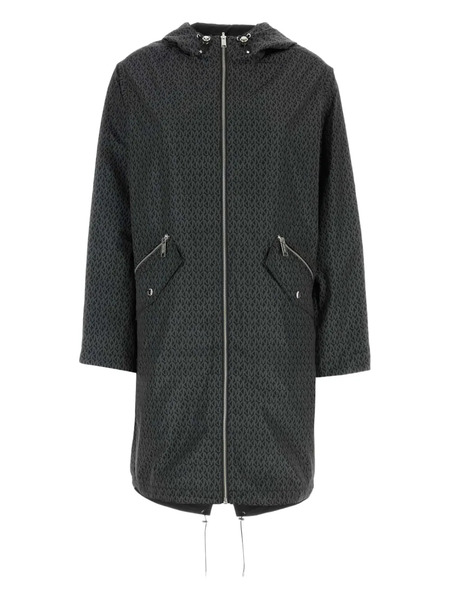  Michael Michael Kors Signature Logo Reversible Jacket - Black 