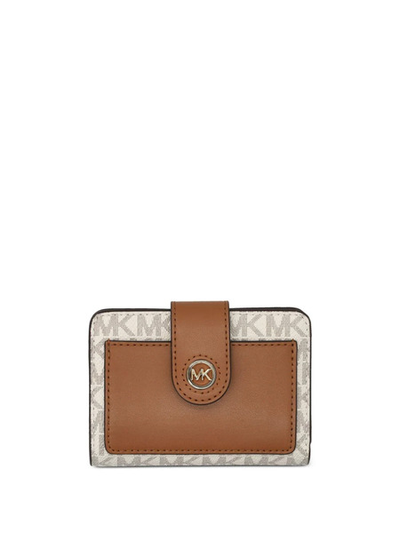  Michael Michael Kors Small Logo-print Wallet - Neutrals 