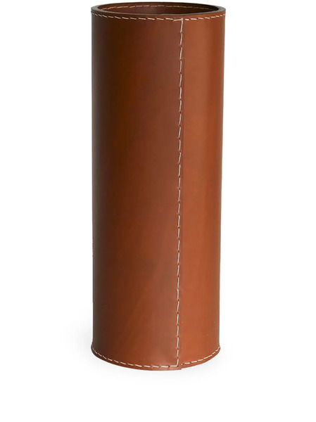  Michael Verheyden Solo Leather Vase - Brown 
