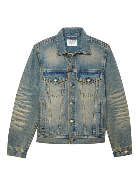  Midnight Rodeo Distressed Denin Jacket - Blue 