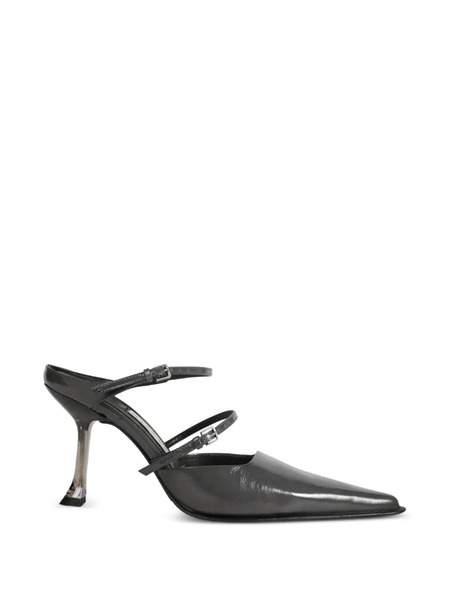  Miista Shari Leather Mules - Grey 