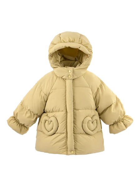  Mimi Tutu Heart-pocket Puffer Jacket - Yellow 