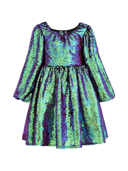  Mimi Tutu Iridescent Sequin Dress - Green 