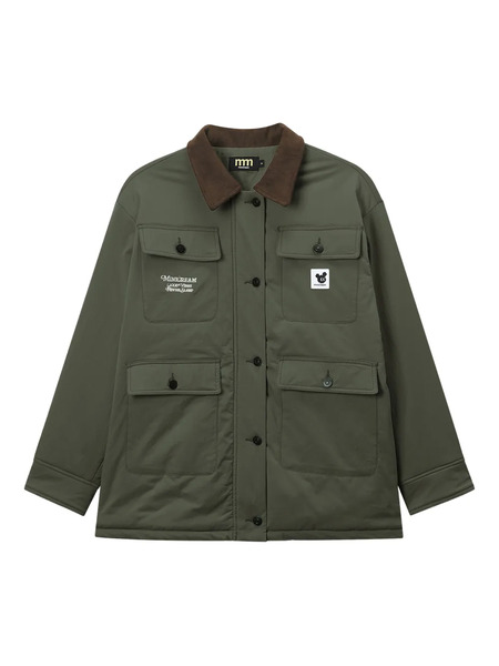  Mini Cream Buttoned Pocket Jacket - Green 