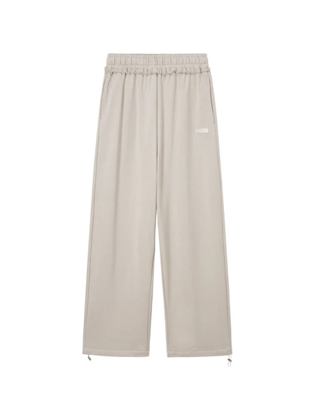  Mini Cream Drawstring Wide-leg Trousers - Neutrals 