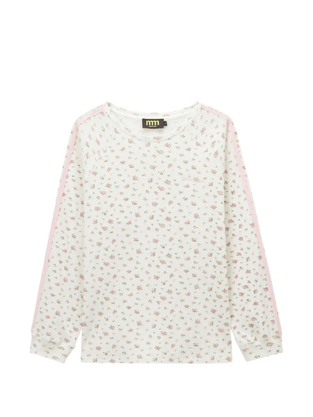  Mini Cream Floral-print T-shirt - Neutrals 