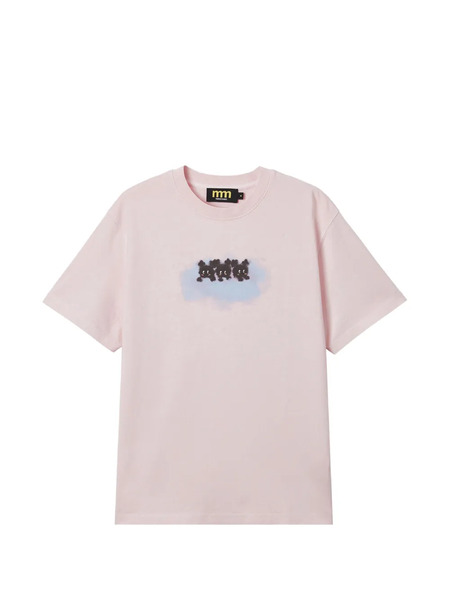  Mini Cream Graphic-print T-shirt - Pink 